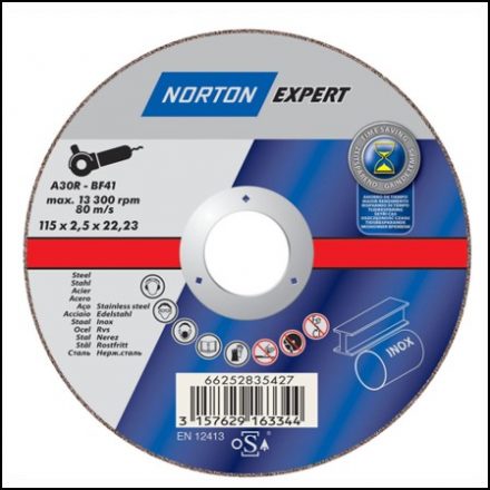 Norton Steel Cutting Disc 115 X 3 Metal